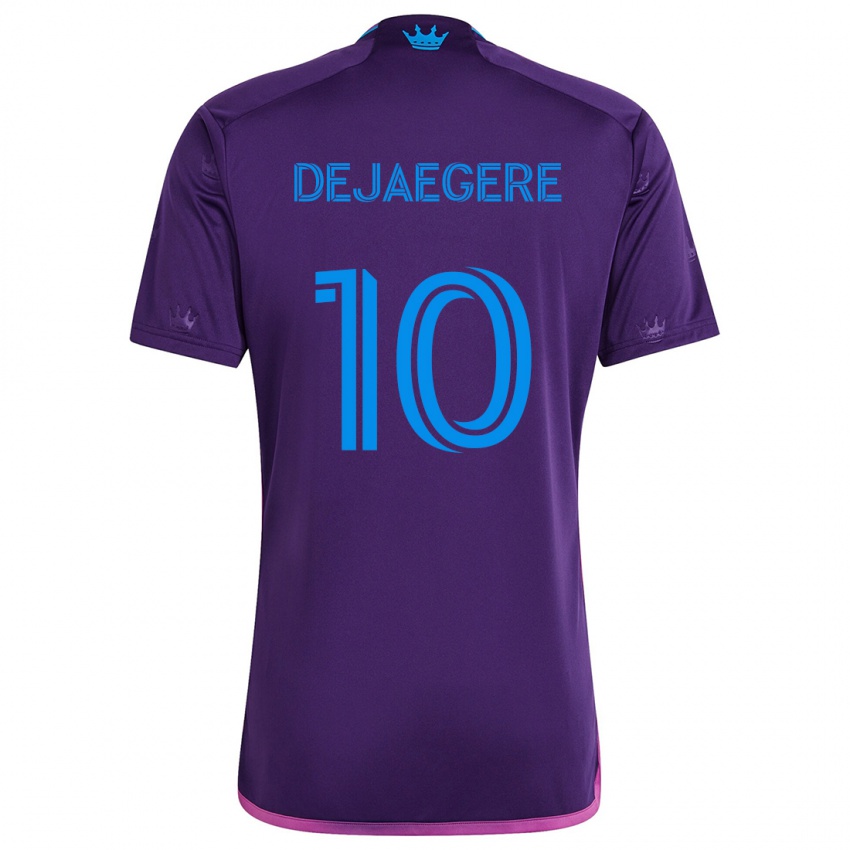 Femme Maillot Brecht Dejaegere #10 Bleu Violet Tenues Extérieur 2024/25 T-Shirt Suisse