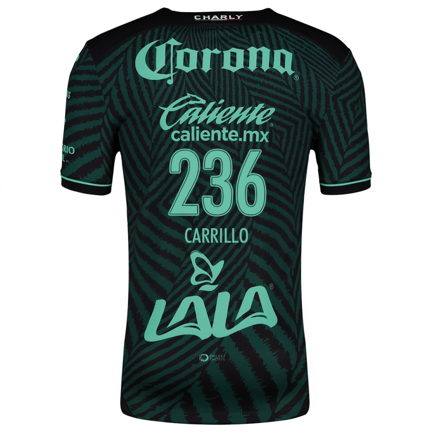 Damen Fernando Carrillo #236 Schwarz Grün Auswärtstrikot Trikot 2024/25 T-Shirt Schweiz