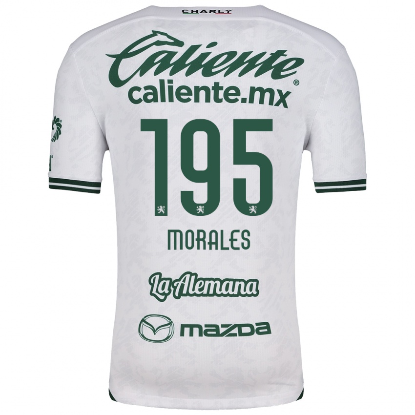 Femme Maillot Daniel Morales #195 Blanc Vert Tenues Extérieur 2024/25 T-Shirt Suisse