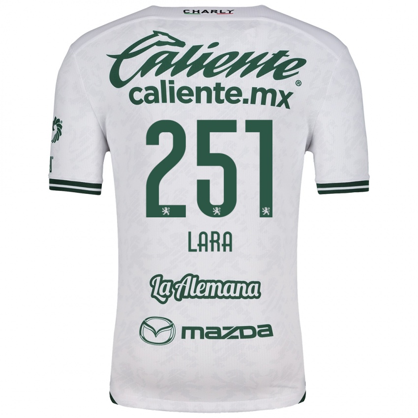 Femme Maillot Tristán Lara #251 Blanc Vert Tenues Extérieur 2024/25 T-Shirt Suisse