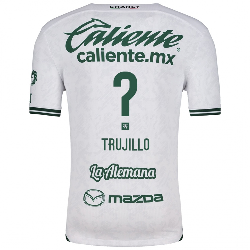 Femme Maillot Diego Trujillo #0 Blanc Vert Tenues Extérieur 2024/25 T-Shirt Suisse