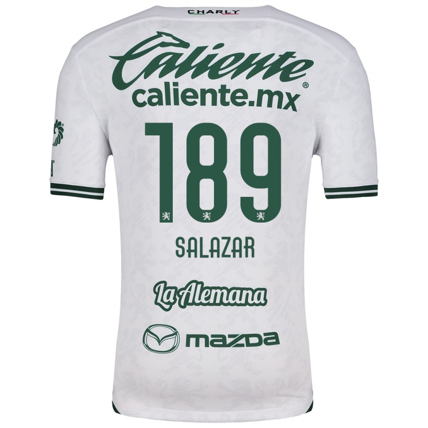 Femme Maillot José Salazar #189 Blanc Vert Tenues Extérieur 2024/25 T-Shirt Suisse