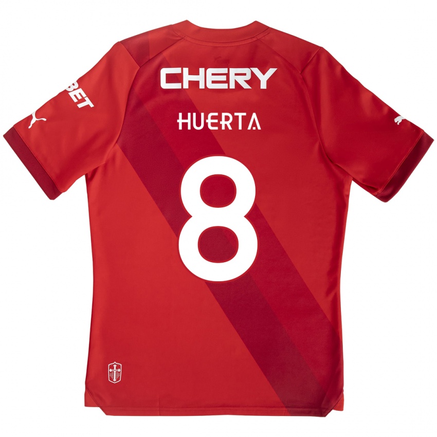 Damen Valber Huerta #8 Rot-Weiss Auswärtstrikot Trikot 2024/25 T-Shirt Schweiz