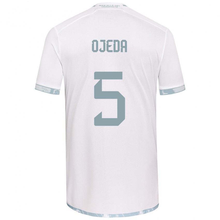 Damen Emmanuel Ojeda #5 Weiß Grau Auswärtstrikot Trikot 2024/25 T-Shirt Schweiz