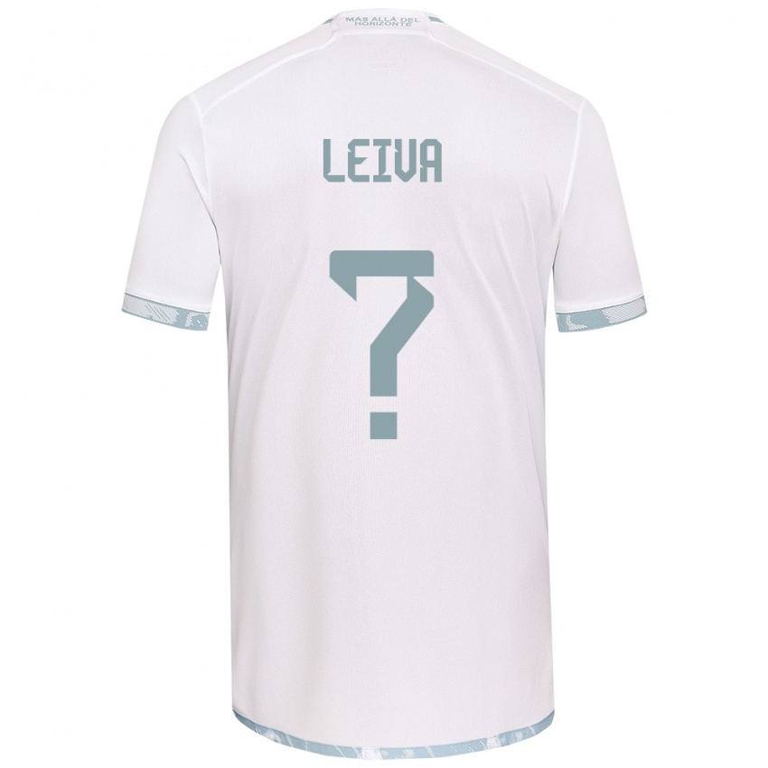 Damen Sergio Leiva #0 Weiß Grau Auswärtstrikot Trikot 2024/25 T-Shirt Schweiz