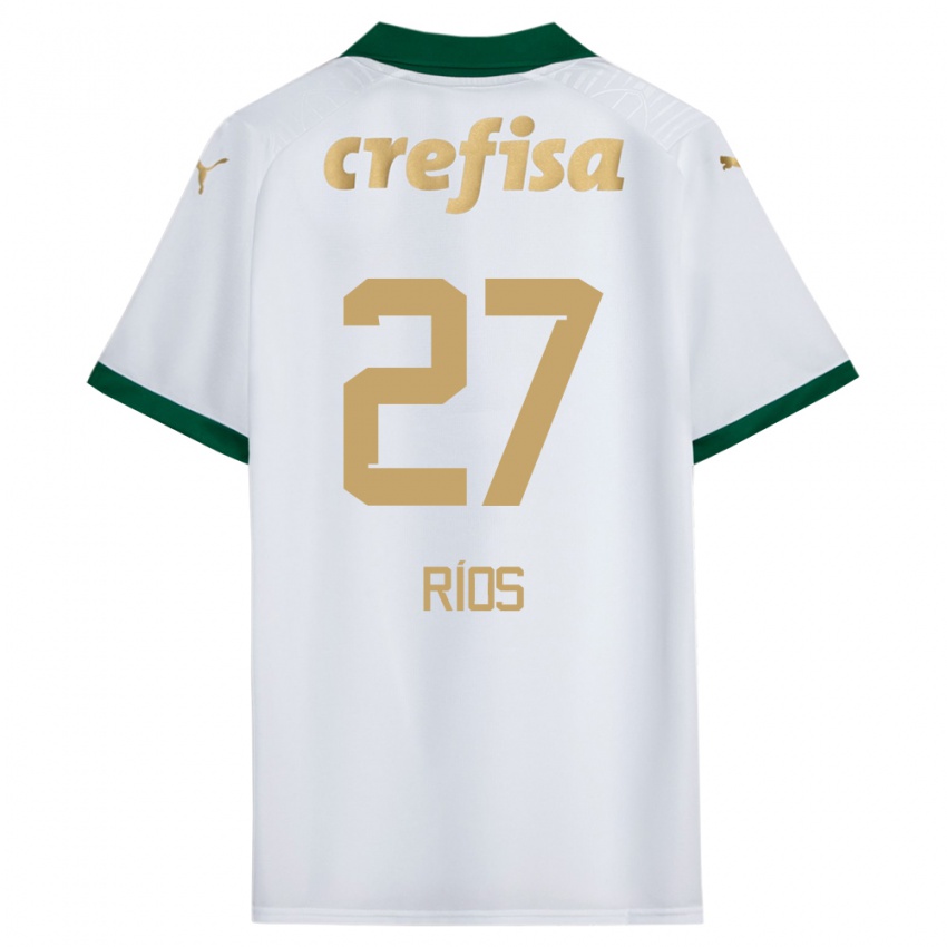 Damen Richard Ríos #27 Weiß Grün Auswärtstrikot Trikot 2024/25 T-Shirt Schweiz