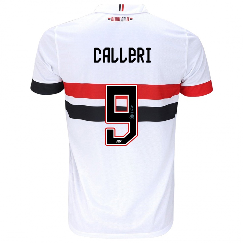 Kinder Jonathan Calleri #9 Weiß Rot Schwarz Heimtrikot Trikot 2024/25 T-Shirt Schweiz