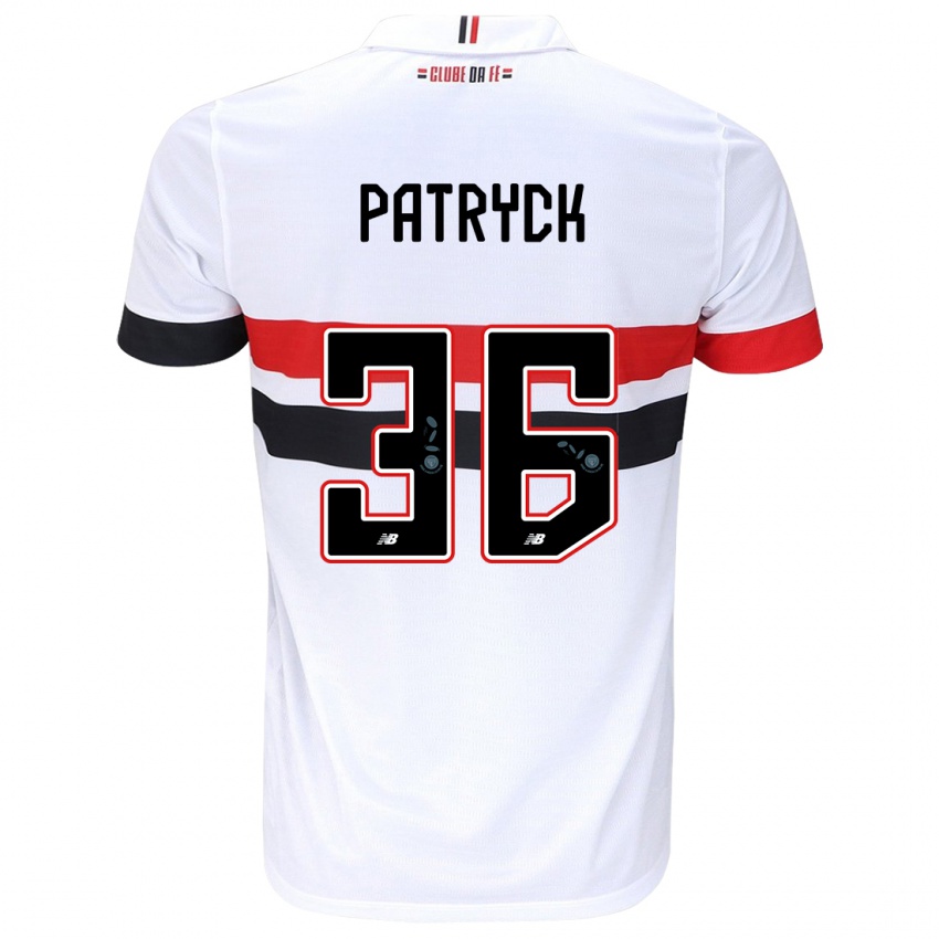 Kinder Patryck #36 Weiß Rot Schwarz Heimtrikot Trikot 2024/25 T-Shirt Schweiz