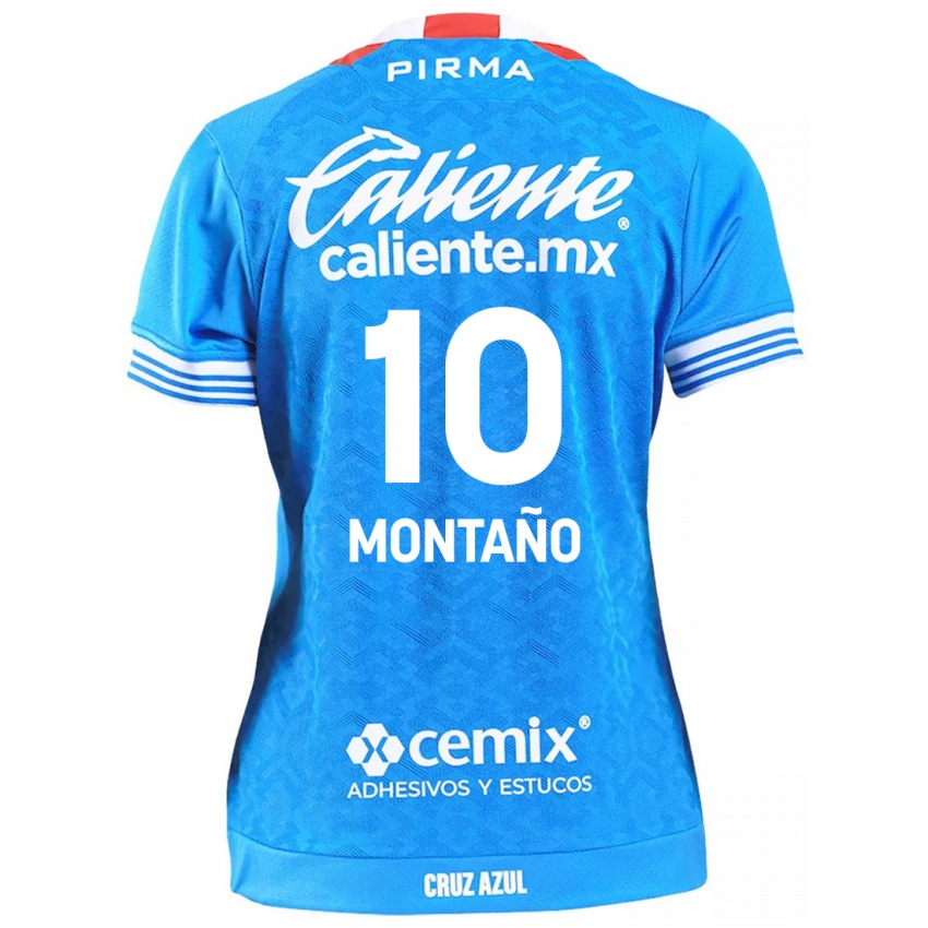 Enfant Maillot Andrés Montaño #10 Bleu Ciel Tenues Domicile 2024/25 T-Shirt Suisse