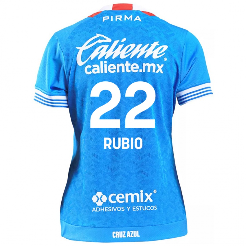 Enfant Maillot Raymundo Rubio #22 Bleu Ciel Tenues Domicile 2024/25 T-Shirt Suisse