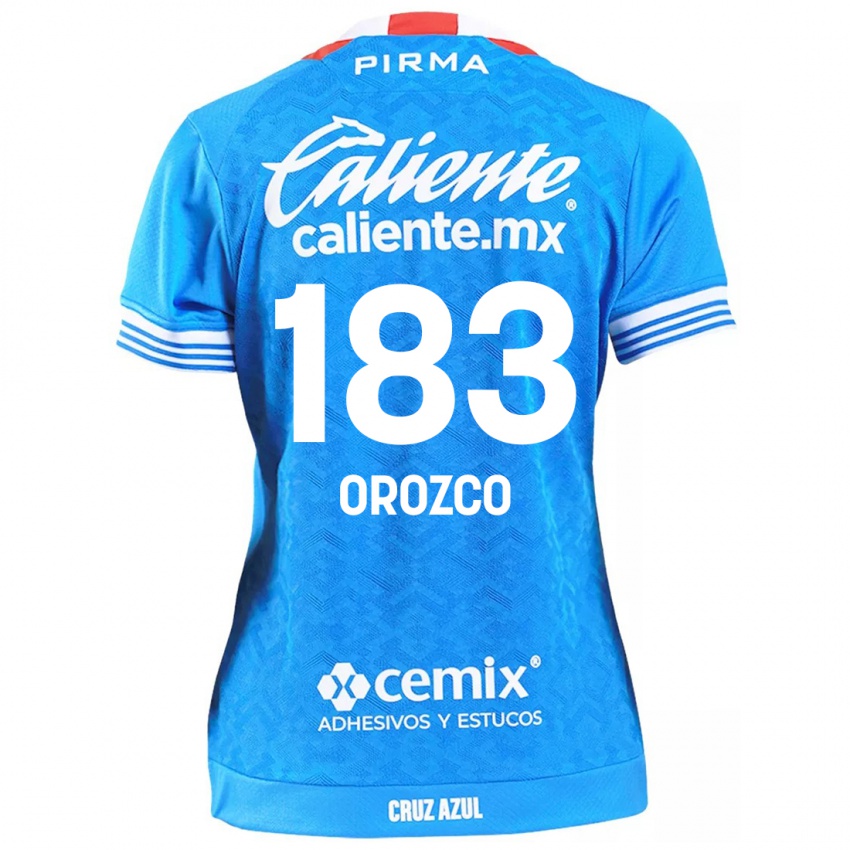 Enfant Maillot Fabrizzio Orozco #183 Bleu Ciel Tenues Domicile 2024/25 T-Shirt Suisse