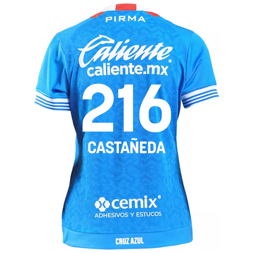 Enfant Maillot Ian Castañeda #216 Bleu Ciel Tenues Domicile 2024/25 T-Shirt Suisse