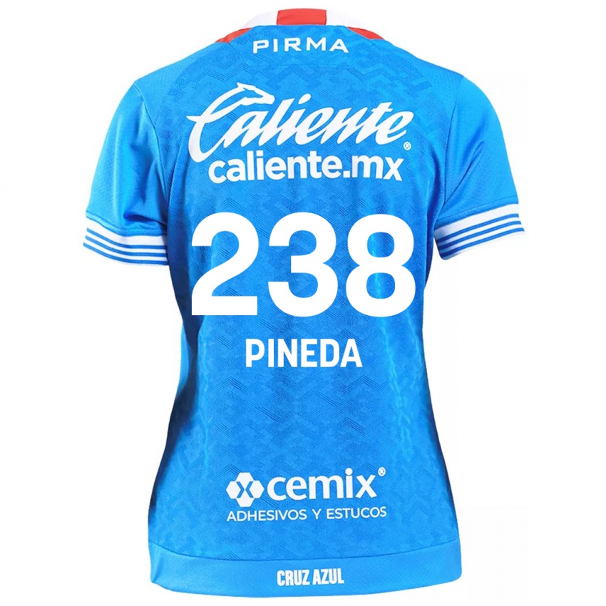 Enfant Maillot Zadiel Pineda #238 Bleu Ciel Tenues Domicile 2024/25 T-Shirt Suisse