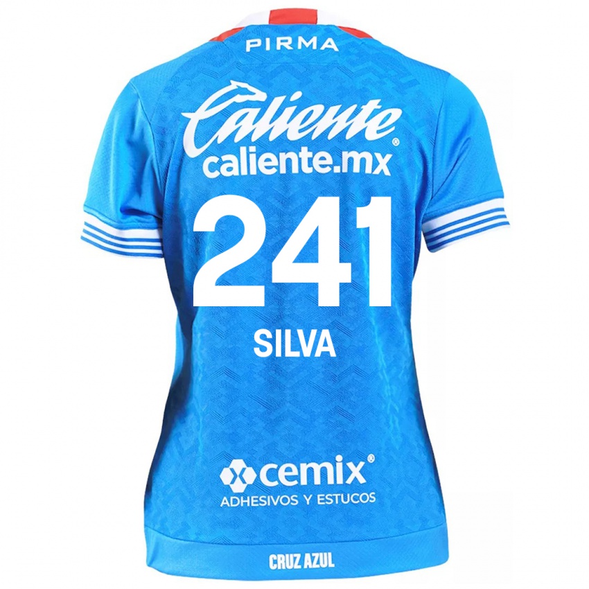 Enfant Maillot Iván Silva #241 Bleu Ciel Tenues Domicile 2024/25 T-Shirt Suisse