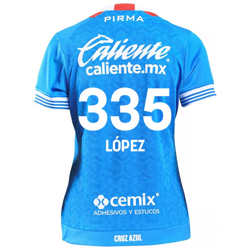 Enfant Maillot Alfredo López #335 Bleu Ciel Tenues Domicile 2024/25 T-Shirt Suisse