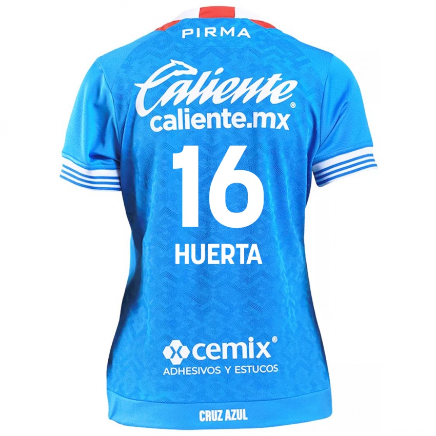 Enfant Maillot Ana Gabriela Huerta #16 Bleu Ciel Tenues Domicile 2024/25 T-Shirt Suisse