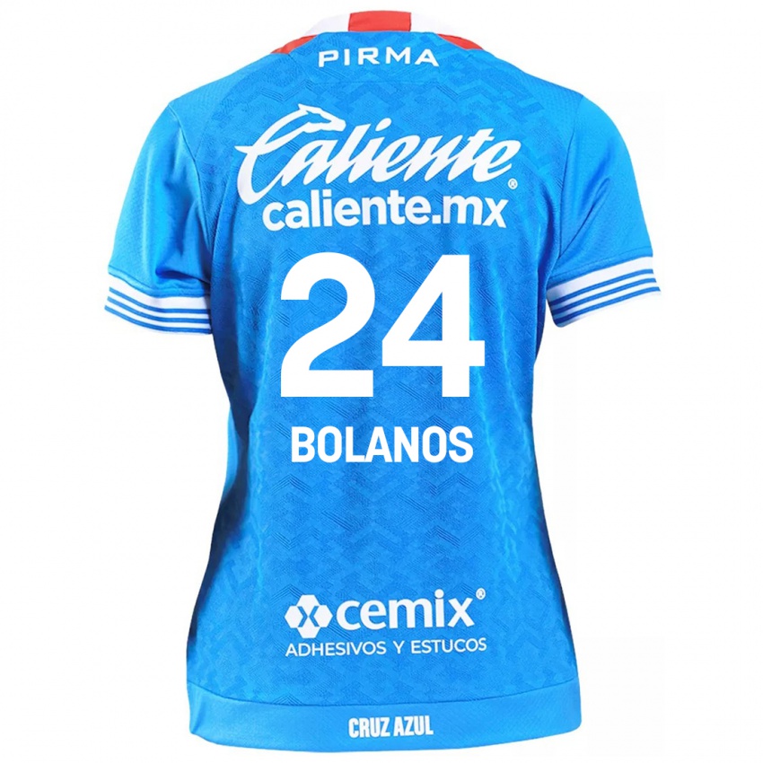 Enfant Maillot Jatziry Bolanos #24 Bleu Ciel Tenues Domicile 2024/25 T-Shirt Suisse