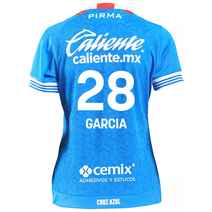 Enfant Maillot Ana Garcia #28 Bleu Ciel Tenues Domicile 2024/25 T-Shirt Suisse