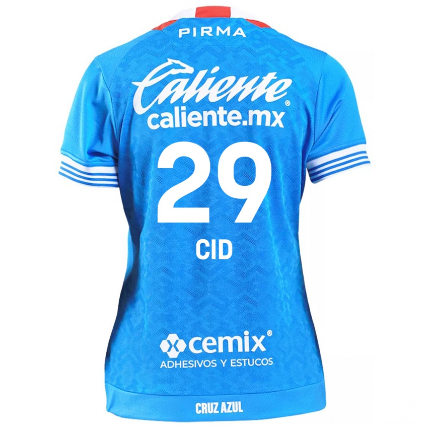 Enfant Maillot Claudia Cid #29 Bleu Ciel Tenues Domicile 2024/25 T-Shirt Suisse