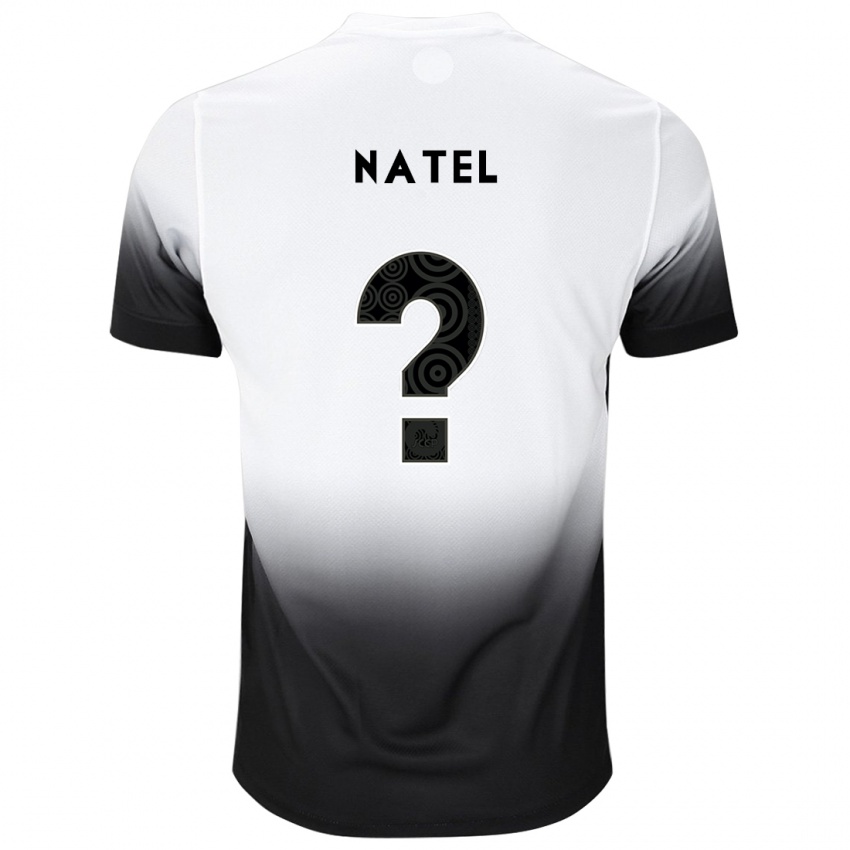 Kinder Leo Natel #0 Weiß Schwarz Heimtrikot Trikot 2024/25 T-Shirt Schweiz