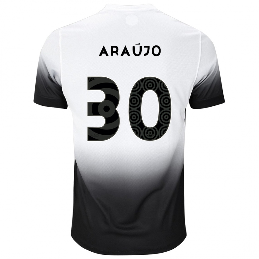 Kinder Matheus Araujo #30 Weiß Schwarz Heimtrikot Trikot 2024/25 T-Shirt Schweiz