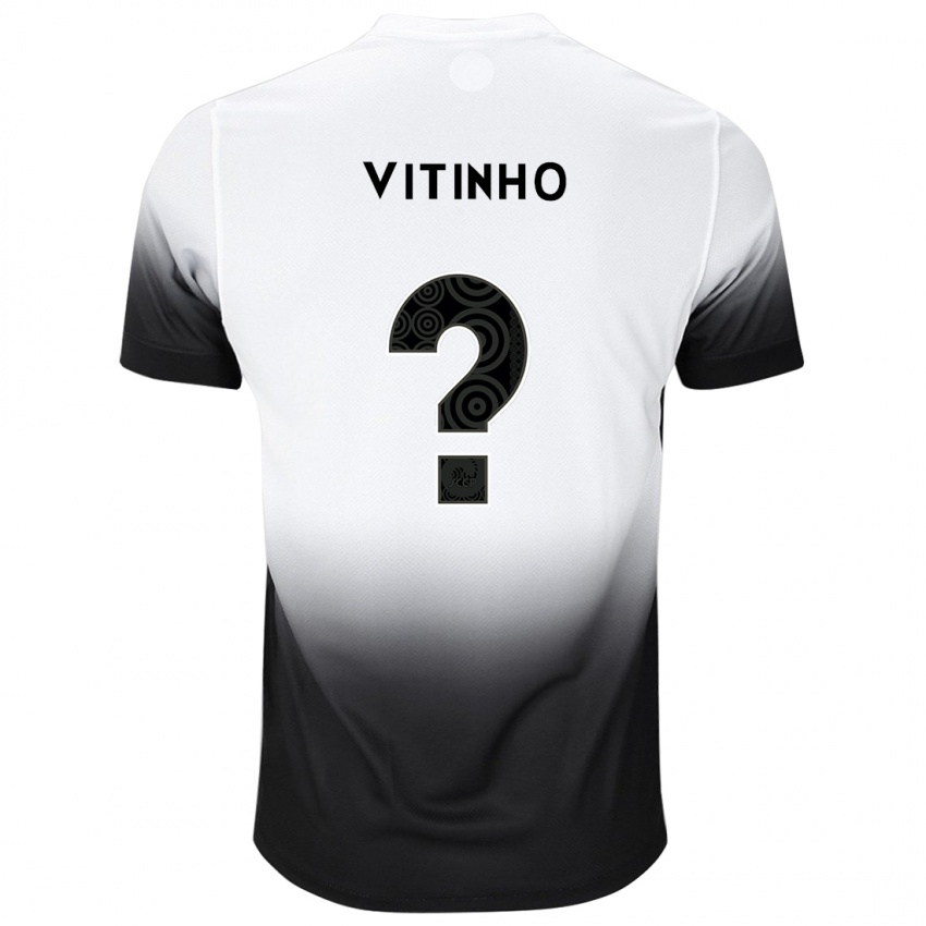 Kinder Vitinho #0 Weiß Schwarz Heimtrikot Trikot 2024/25 T-Shirt Schweiz