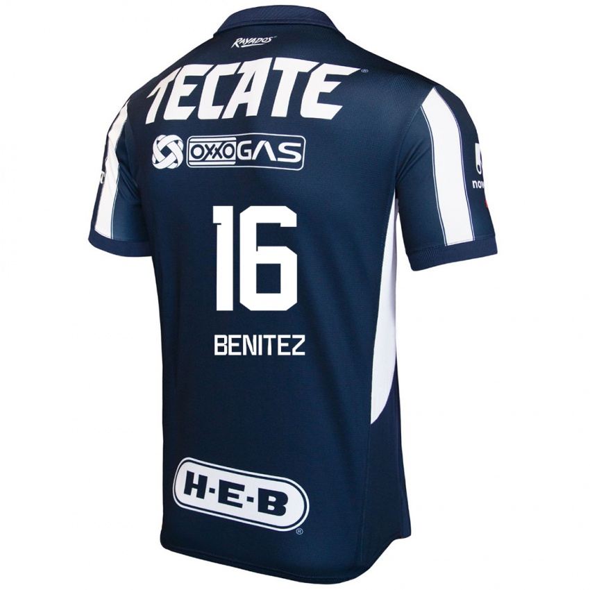 Kinder Xanic Benitez #16 Blau Rot Weiß Heimtrikot Trikot 2024/25 T-Shirt Schweiz