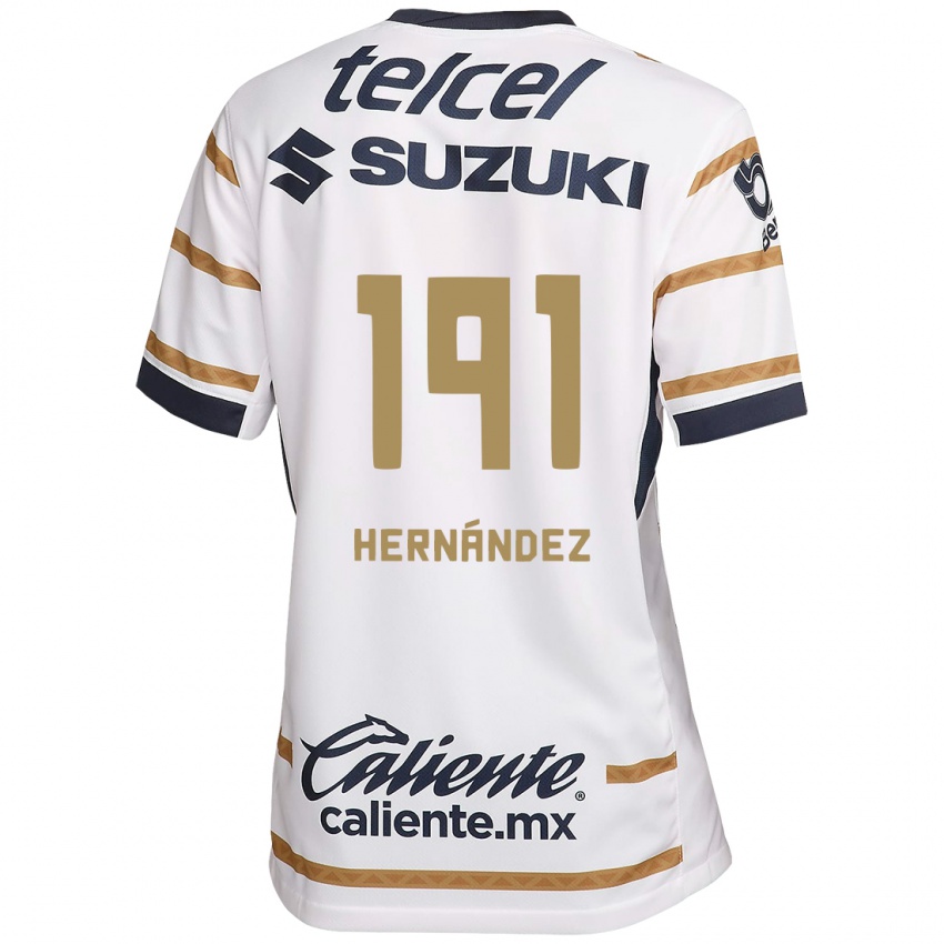 Kinder Marco Hernández #191 Weißer Obsidian Heimtrikot Trikot 2024/25 T-Shirt Schweiz