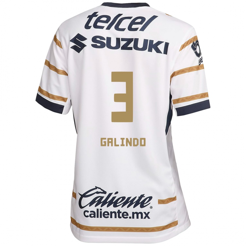 Kinder Ricardo Galindo #3 Weißer Obsidian Heimtrikot Trikot 2024/25 T-Shirt Schweiz