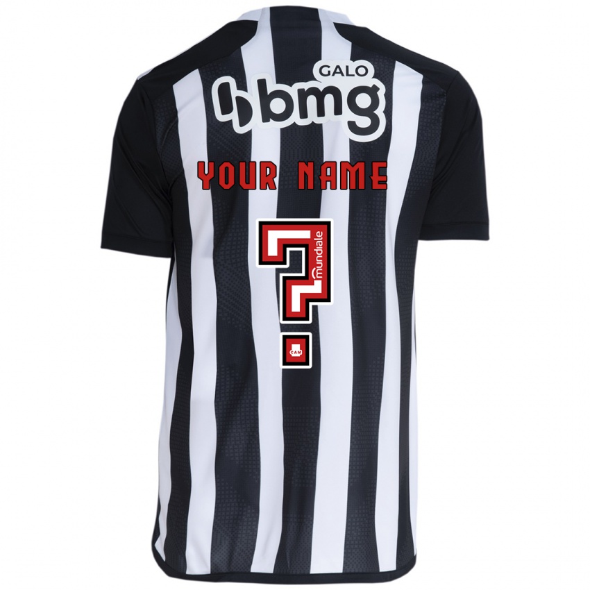 Enfant Maillot Votre Nom #0 Blanc Noir Tenues Domicile 2024/25 T-Shirt Suisse