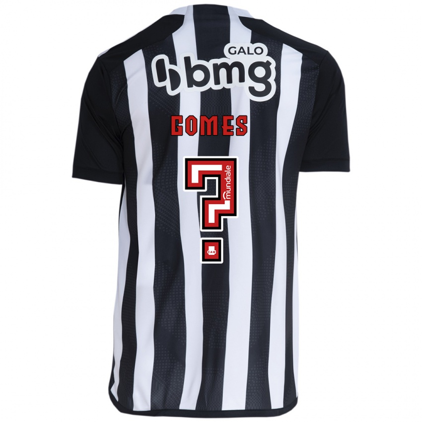 Kinder Fábio Gomes #0 Weiß Schwarz Heimtrikot Trikot 2024/25 T-Shirt Schweiz