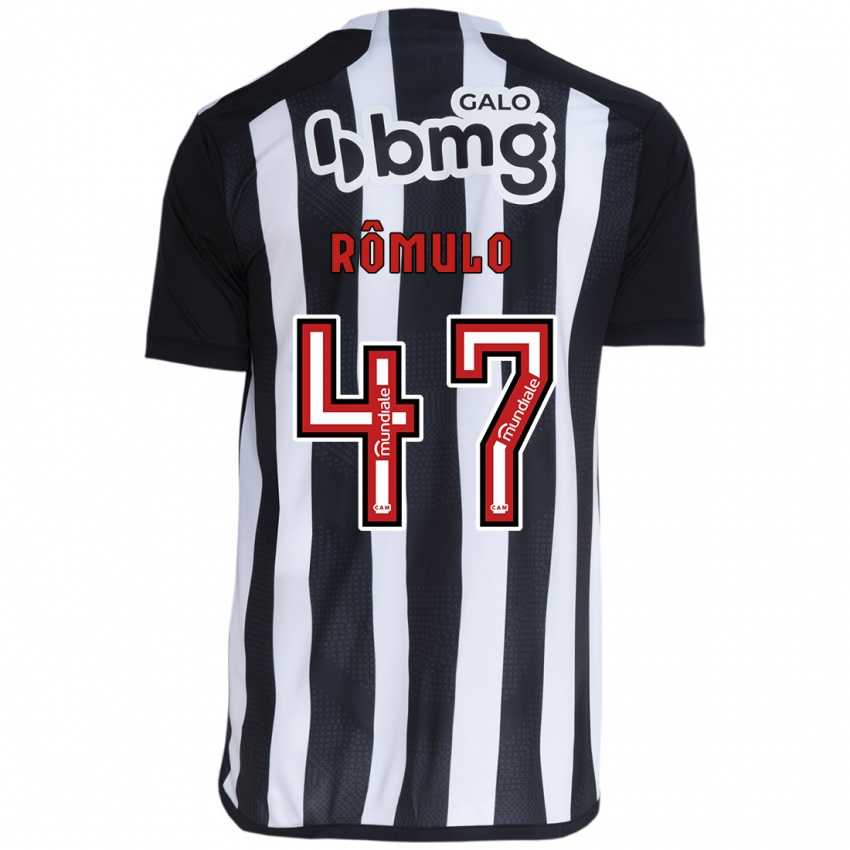 Kinder Rômulo #47 Weiß Schwarz Heimtrikot Trikot 2024/25 T-Shirt Schweiz