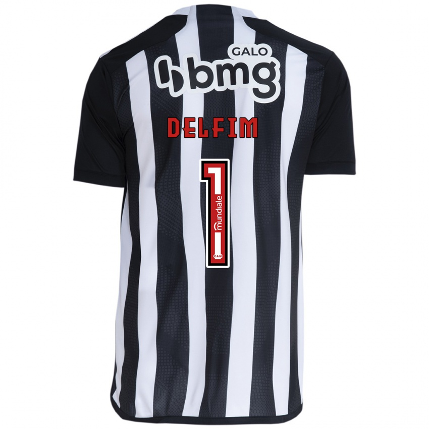 Enfant Maillot Gabriel Delfim #1 Blanc Noir Tenues Domicile 2024/25 T-Shirt Suisse