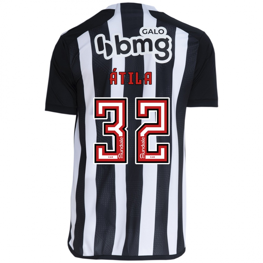 Kinder Gabriel Átila #32 Weiß Schwarz Heimtrikot Trikot 2024/25 T-Shirt Schweiz