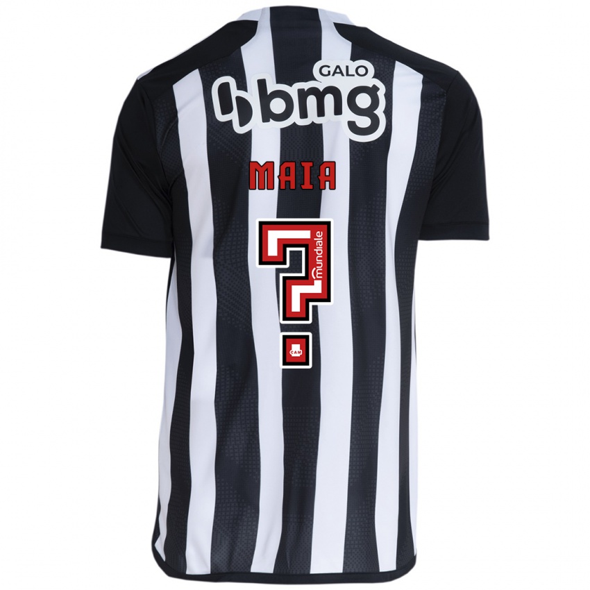 Kinder Caio Maia #0 Weiß Schwarz Heimtrikot Trikot 2024/25 T-Shirt Schweiz