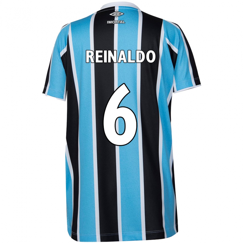 Kinder Reinaldo #6 Blau Schwarz Weiß Heimtrikot Trikot 2024/25 T-Shirt Schweiz