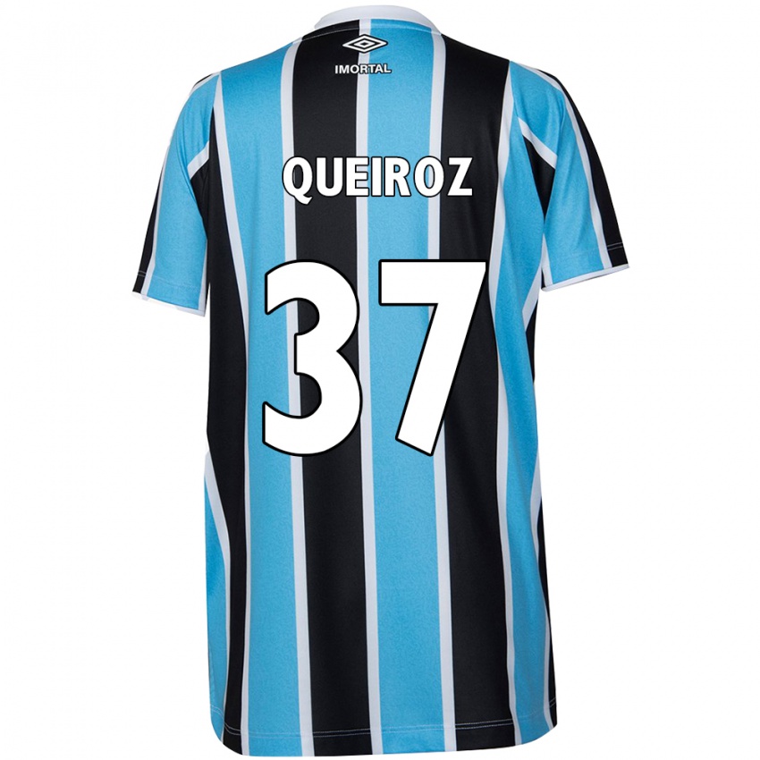 Kinder Du Queiroz #37 Blau Schwarz Weiß Heimtrikot Trikot 2024/25 T-Shirt Schweiz