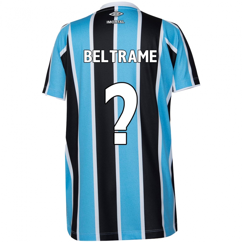 Enfant Maillot Thiago Beltrame #0 Bleu Noir Blanc Tenues Domicile 2024/25 T-Shirt Suisse