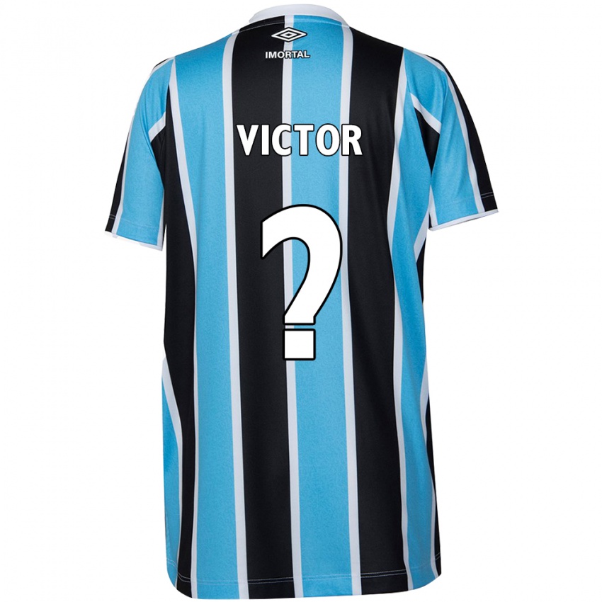 Enfant Maillot João Victor Castelo #0 Bleu Noir Blanc Tenues Domicile 2024/25 T-Shirt Suisse