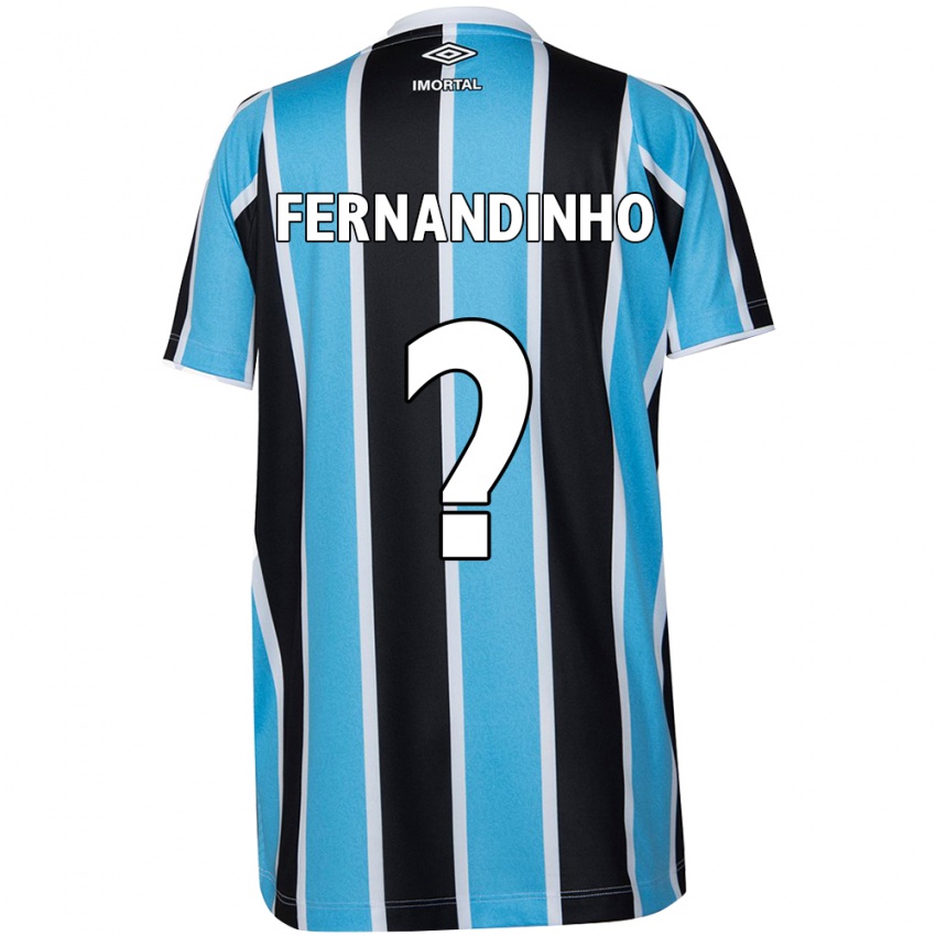 Kinder Fernandinho #0 Blau Schwarz Weiß Heimtrikot Trikot 2024/25 T-Shirt Schweiz