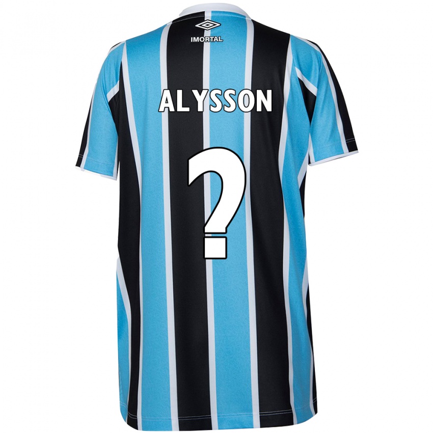 Enfant Maillot Alysson #0 Bleu Noir Blanc Tenues Domicile 2024/25 T-Shirt Suisse