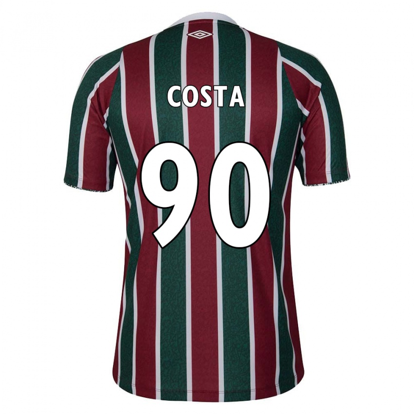 Kinder Douglas Costa #90 Grün Kastanienbraun Weiß Heimtrikot Trikot 2024/25 T-Shirt Schweiz