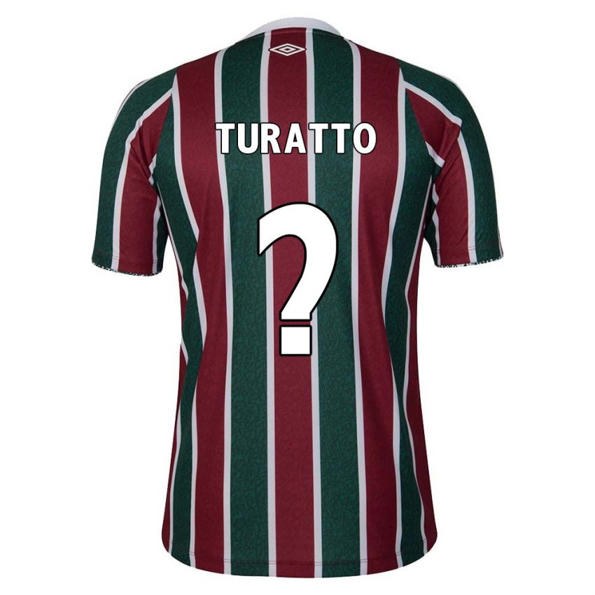 Kinder Luiz Turatto #0 Grün Kastanienbraun Weiß Heimtrikot Trikot 2024/25 T-Shirt Schweiz