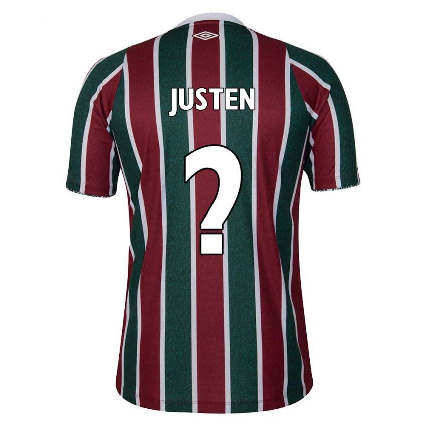 Kinder Justen #0 Grün Kastanienbraun Weiß Heimtrikot Trikot 2024/25 T-Shirt Schweiz