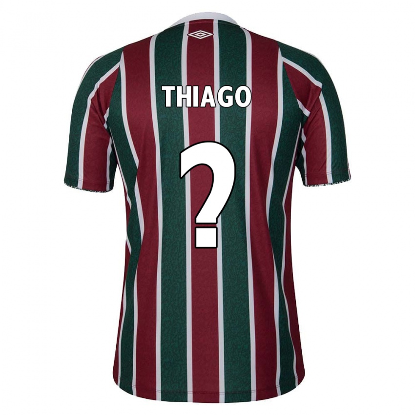 Kinder Thiago #0 Grün Kastanienbraun Weiß Heimtrikot Trikot 2024/25 T-Shirt Schweiz