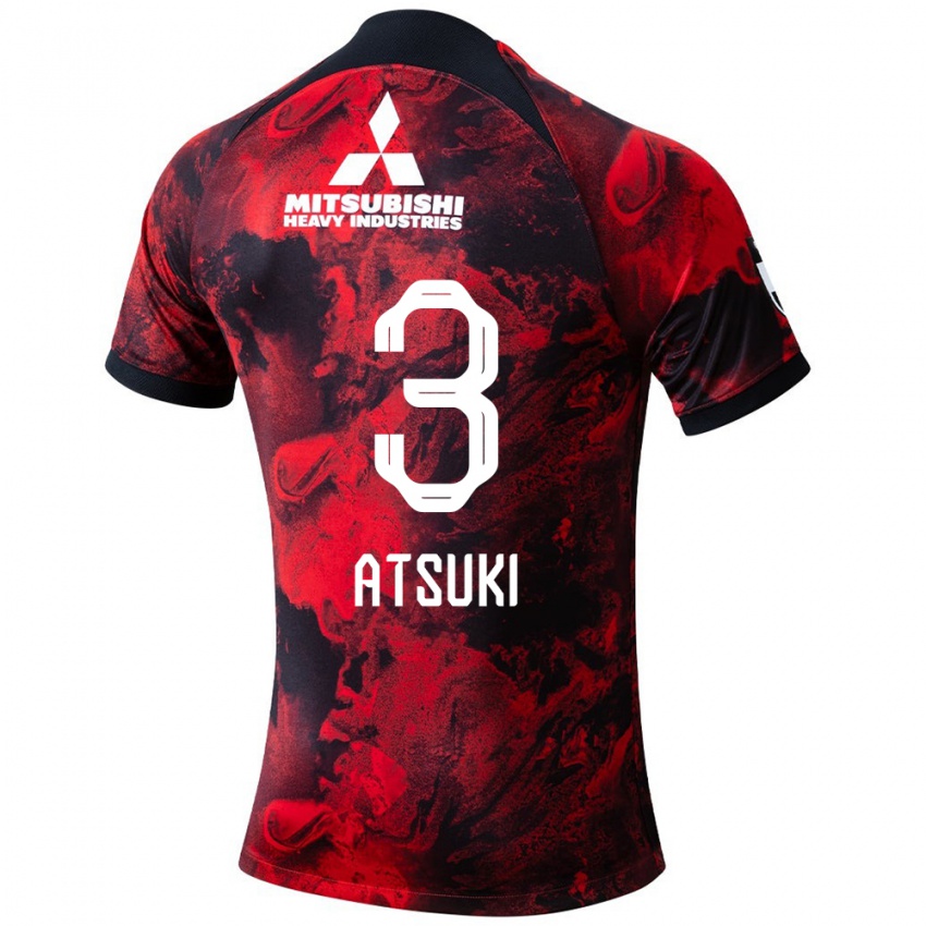 Enfant Maillot Atsuki Ito #3 Rouge Noir Tenues Domicile 2024/25 T-Shirt Suisse