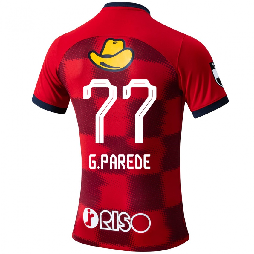 Enfant Maillot Guilherme Parede #77 Rouge Bleu Blanc Tenues Domicile 2024/25 T-Shirt Suisse