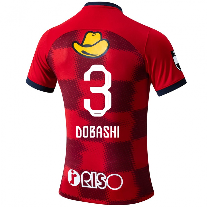 Enfant Maillot Ryunosuke Dobashi #3 Rouge Bleu Blanc Tenues Domicile 2024/25 T-Shirt Suisse