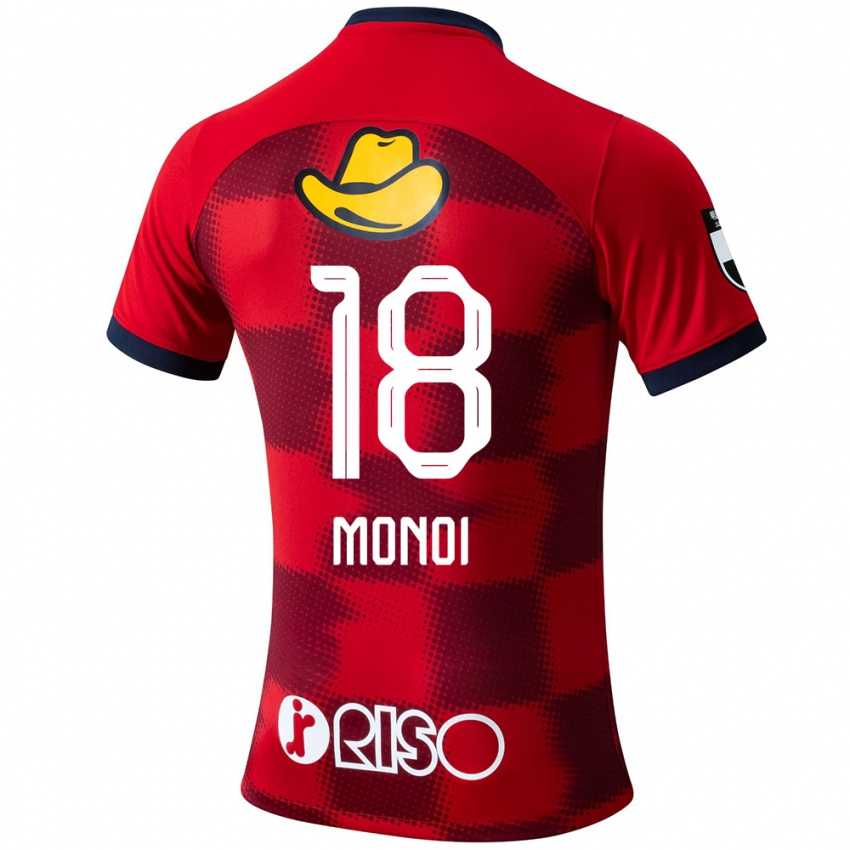 Enfant Maillot Jigen Monoi #18 Rouge Bleu Blanc Tenues Domicile 2024/25 T-Shirt Suisse