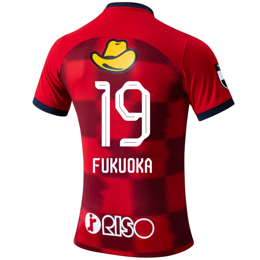 Enfant Maillot Yuwa Fukuoka #19 Rouge Bleu Blanc Tenues Domicile 2024/25 T-Shirt Suisse